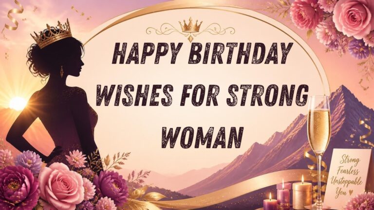 250+ Brilliant Happy Birthday Wishes for Strong Woman in 2026