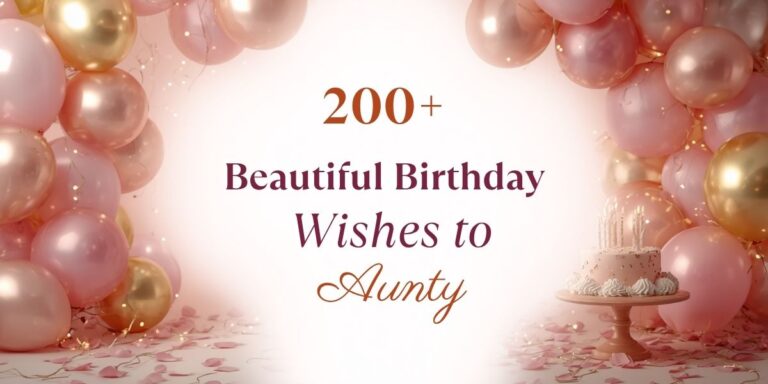 200+ Beautiful Birthday Wishes to Aunty in 2026: Heart Touching, Funny & Classic