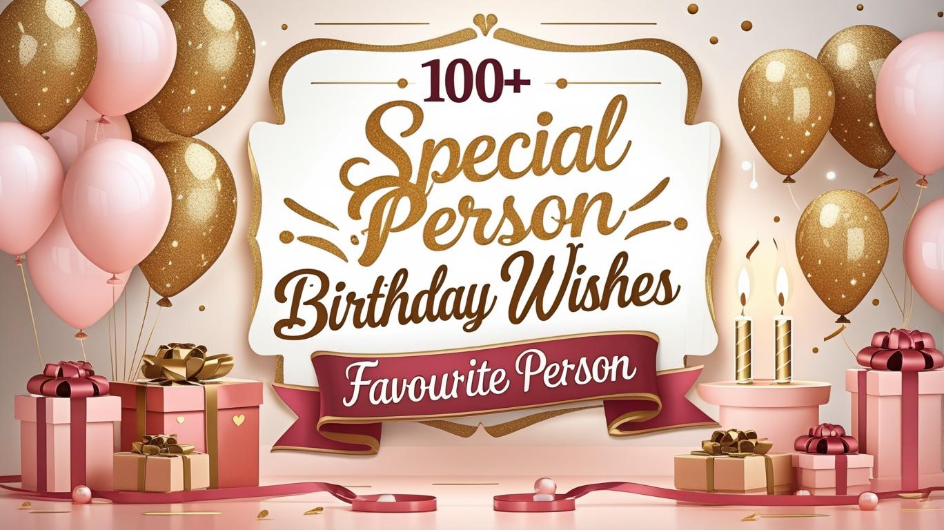 100+ Special Person Birthday Wishes Favourite Person: Heartfelt, Funny & Short Messages