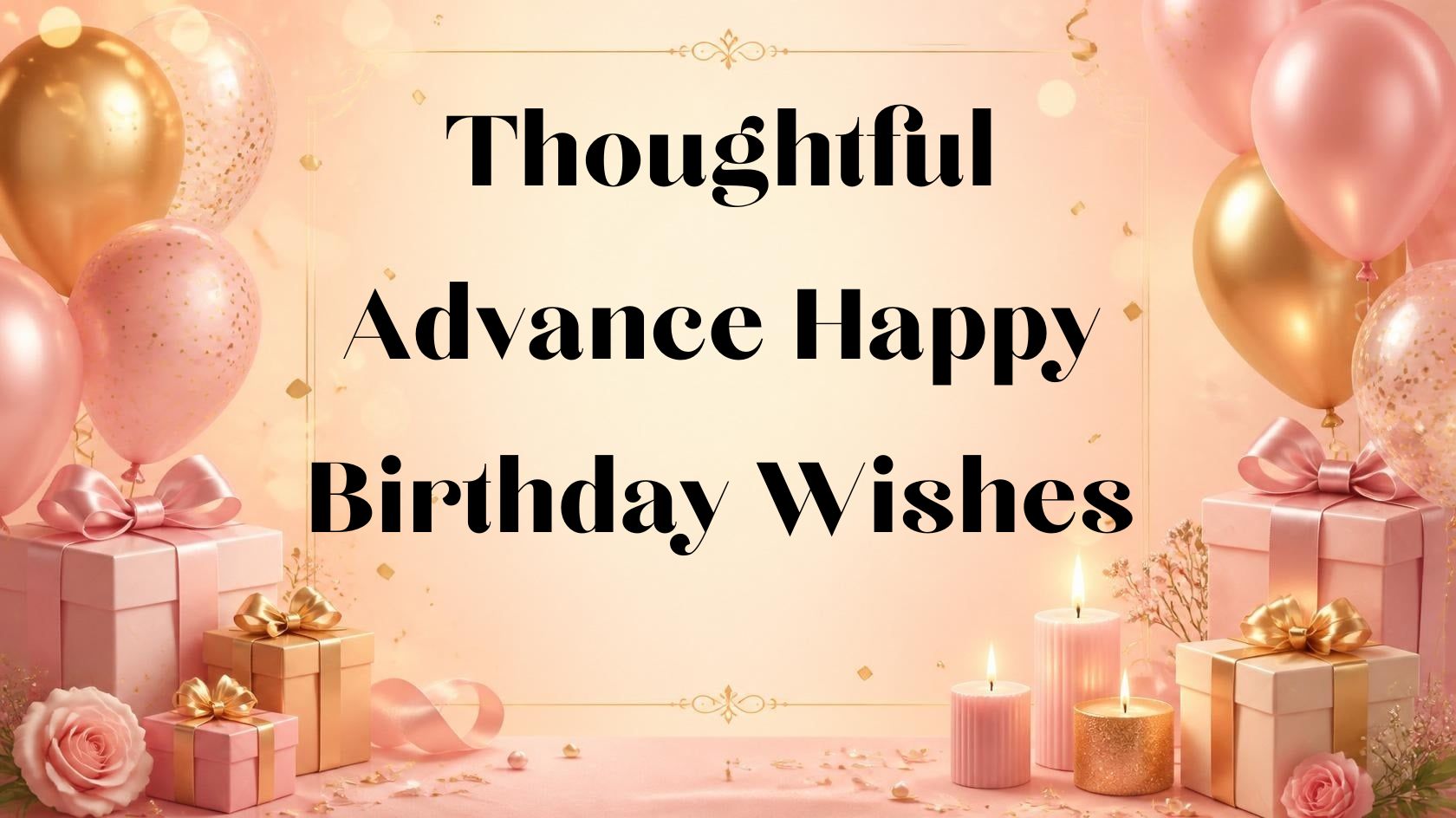 300+ Thoughtful Advance Happy Birthday Wishes in 2026