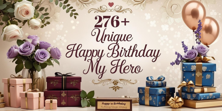 276+ Unique Happy Birthday My Hero Wishes in 2026
