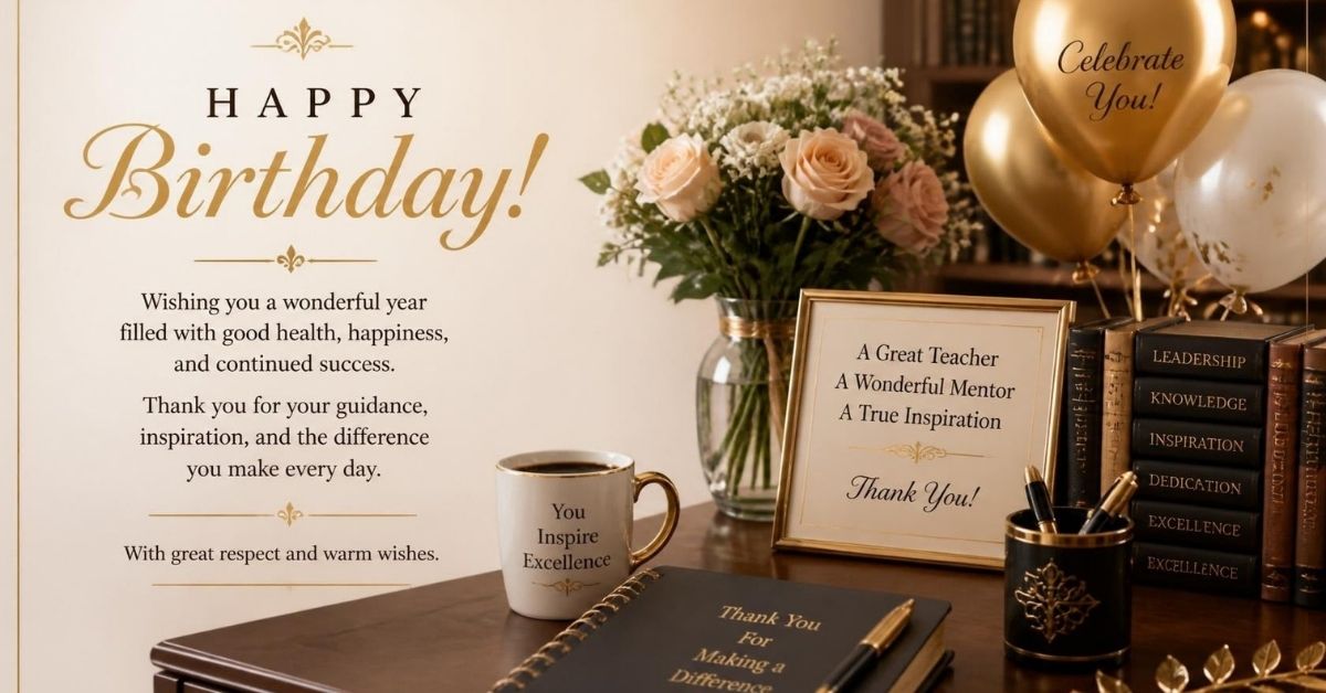 200+ Wonderful Birthday Wishes for Sir in 2026: Inspirational & Blessing Messages