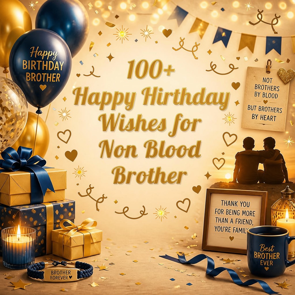 100+ Happy Birthday Wishes for Non Blood Brother